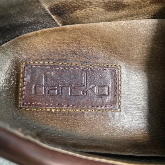Dansko Slip On Loafers Brown Leather Work Shoes Mens EU 46 US‎ 12.5-13 EXC